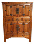 Large Late 19th Century Pine Cabinet With Original Butterfly Hardware From China-1. Asian & Chinese Furniture, Art, Antiques, Vintage Home Décor for sale at FEA Home