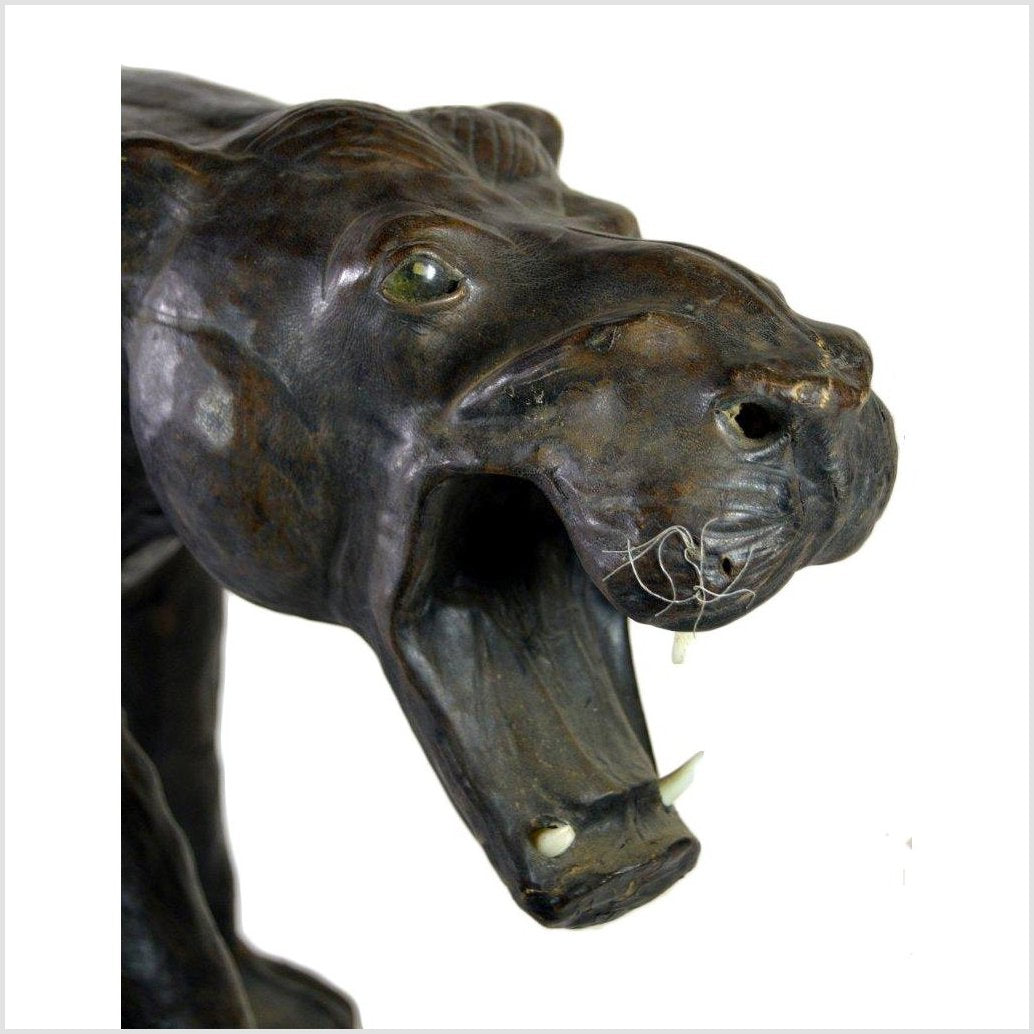 Large Leather Panther-3. Asian & Chinese Furniture, Art, Antiques, Vintage Home Décor for sale at FEA Home
