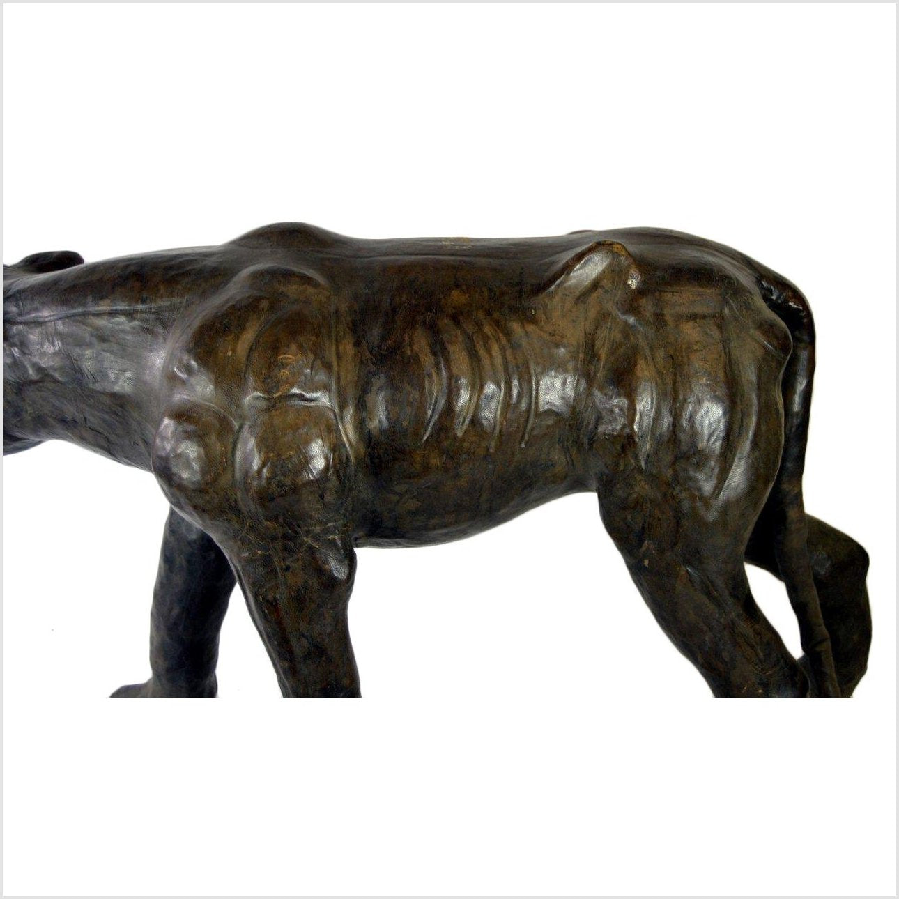 Large Leather Panther-7. Asian & Chinese Furniture, Art, Antiques, Vintage Home Décor for sale at FEA Home