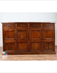 Large Teak Cabinet from Java, with Four Drawers and Four Sets of Double Doors-3. Asian & Chinese Furniture, Art, Antiques, Vintage Home Décor for sale at FEA Home