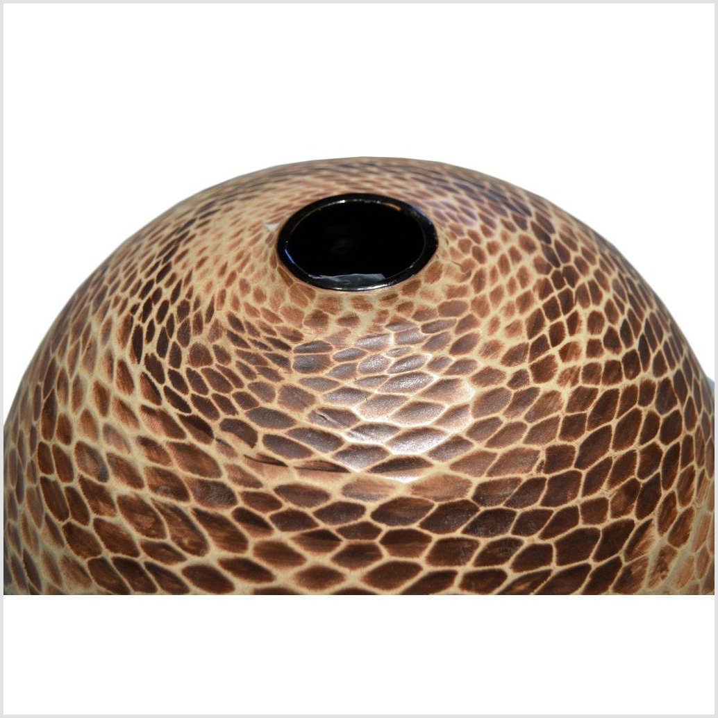 Large Thai Snakeskin Vase-3. Asian & Chinese Furniture, Art, Antiques, Vintage Home Décor for sale at FEA Home