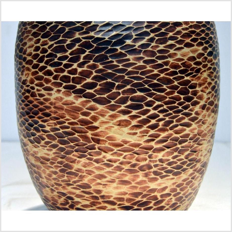 Large Thai Snakeskin Vase-4. Asian & Chinese Furniture, Art, Antiques, Vintage Home Décor for sale at FEA Home