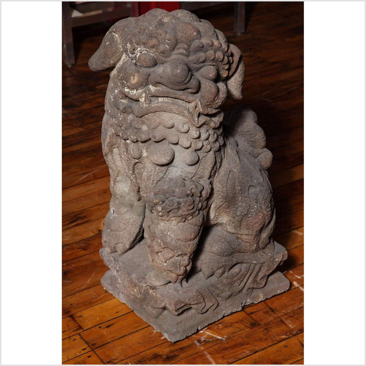 Late Ming Dynasty Antique Stone Lions from China, circa 16th-17th Century-4. Asian & Chinese Furniture, Art, Antiques, Vintage Home Décor for sale at FEA Home