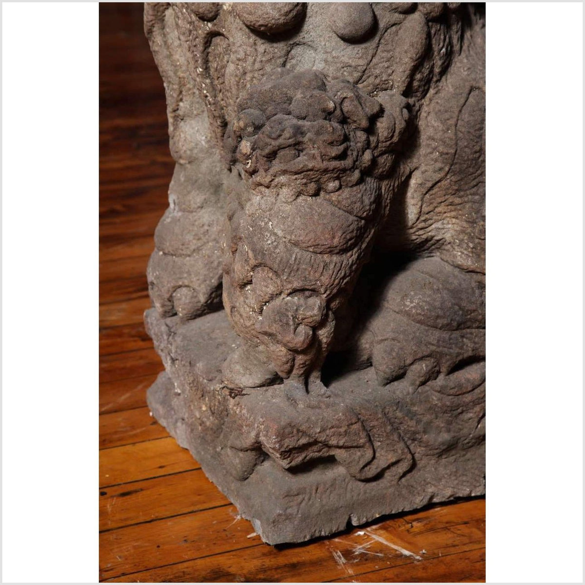 Late Ming Dynasty Antique Stone Lions from China, circa 16th-17th Century-5. Asian & Chinese Furniture, Art, Antiques, Vintage Home Décor for sale at FEA Home