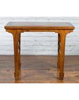 Late Qing Dynasty Chinese Elm Wine Table with Carved Legs and Side Stretchers-13. Asian & Chinese Furniture, Art, Antiques, Vintage Home Décor for sale at FEA Home