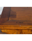 Late Qing Dynasty Chinese Elm Wine Table with Carved Legs and Side Stretchers-14. Asian & Chinese Furniture, Art, Antiques, Vintage Home Décor for sale at FEA Home
