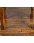 Late Qing Dynasty Chinese Elm Wine Table with Carved Legs and Side Stretchers-9. Asian & Chinese Furniture, Art, Antiques, Vintage Home Décor for sale at FEA Home