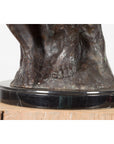 Lost Wax Cast Bronze Sculpture on Base Inspired by Auguste Rodin's The thinker-10. Asian & Chinese Furniture, Art, Antiques, Vintage Home Décor for sale at FEA Home