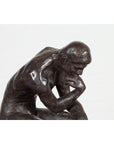 Lost Wax Cast Bronze Sculpture on Base Inspired by Auguste Rodin's The thinker-12. Asian & Chinese Furniture, Art, Antiques, Vintage Home Décor for sale at FEA Home