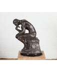 Lost Wax Cast Bronze Sculpture on Base Inspired by Auguste Rodin's The thinker-16. Asian & Chinese Furniture, Art, Antiques, Vintage Home Décor for sale at FEA Home