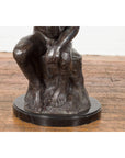Lost Wax Cast Bronze Sculpture on Base Inspired by Auguste Rodin's The thinker-4. Asian & Chinese Furniture, Art, Antiques, Vintage Home Décor for sale at FEA Home