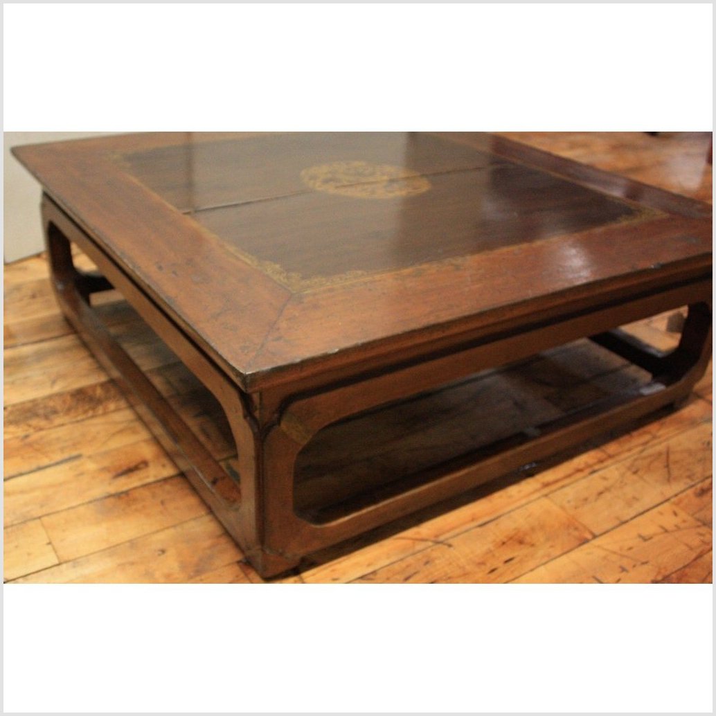 Low Square Kang Coffee Table-4. Asian & Chinese Furniture, Art, Antiques, Vintage Home Décor for sale at FEA Home