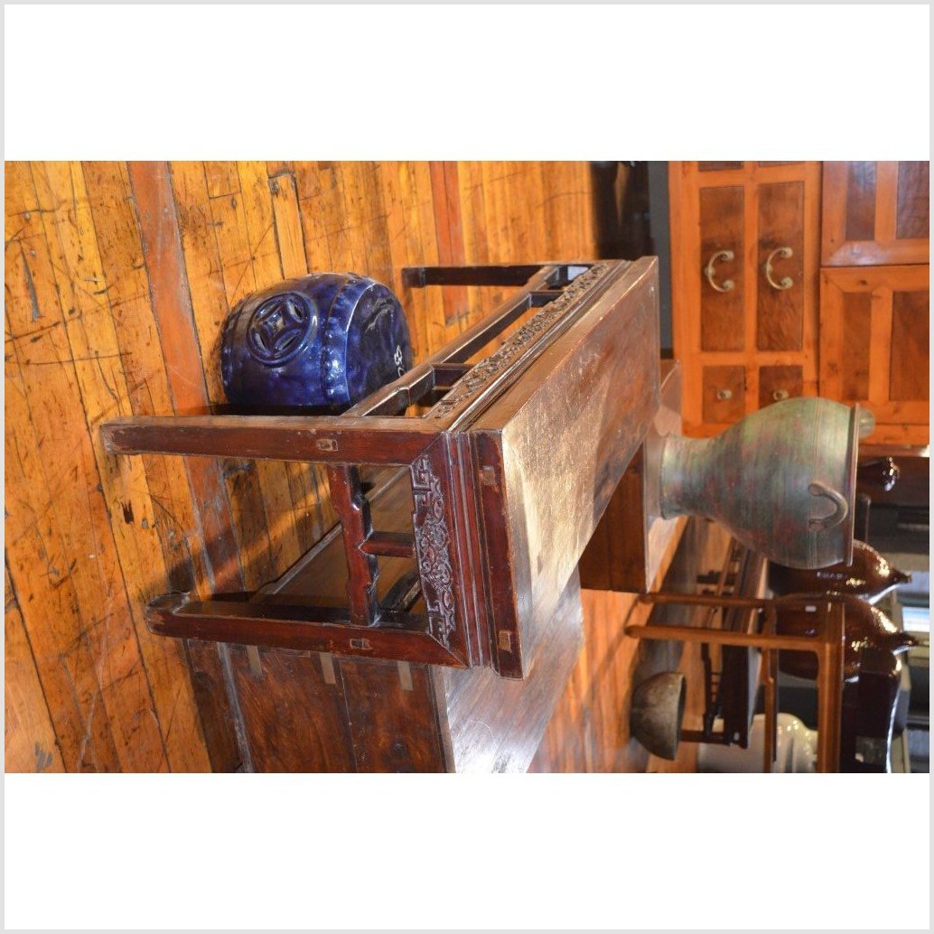 Low Table with Carving-2. Asian & Chinese Furniture, Art, Antiques, Vintage Home Décor for sale at FEA Home