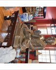 Low Table with Carvings & Marble Accents-4. Asian & Chinese Furniture, Art, Antiques, Vintage Home Décor for sale at FEA Home