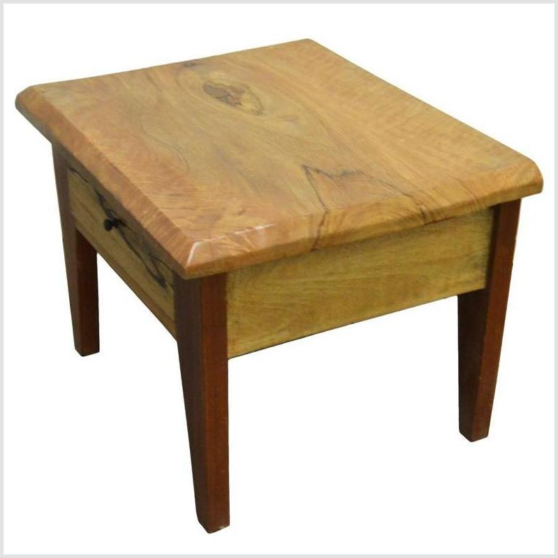 Indonesian Mango Wood Side Table-5. Asian & Chinese Furniture, Art, Antiques, Vintage Home Décor for sale at FEA Home