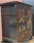 Medium Cabinet with Chinoiserie-2. Asian & Chinese Furniture, Art, Antiques, Vintage Home Décor for sale at FEA Home