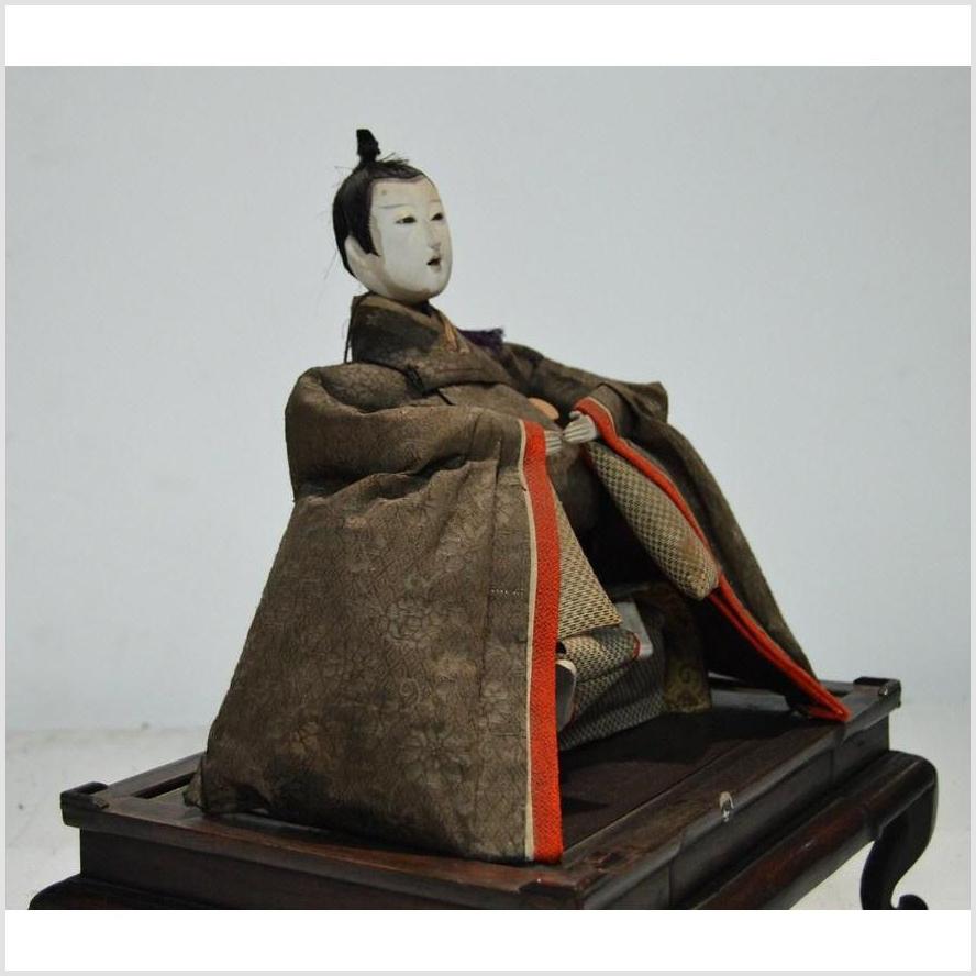 Meiji Samurai Doll / Emperor-11. Asian & Chinese Furniture, Art, Antiques, Vintage Home Décor for sale at FEA Home