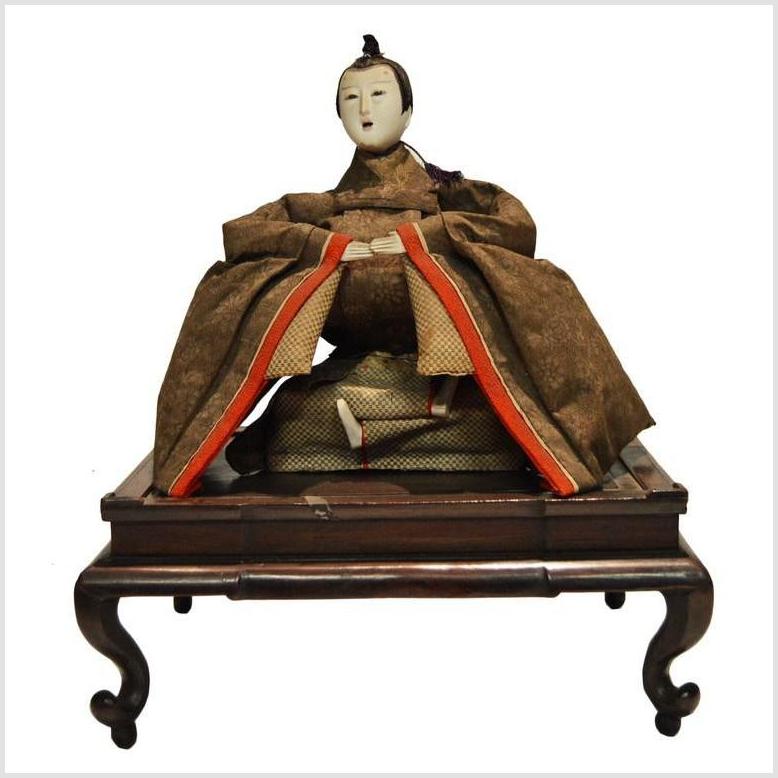 Meiji Samurai Doll / Emperor-7. Asian & Chinese Furniture, Art, Antiques, Vintage Home Décor for sale at FEA Home