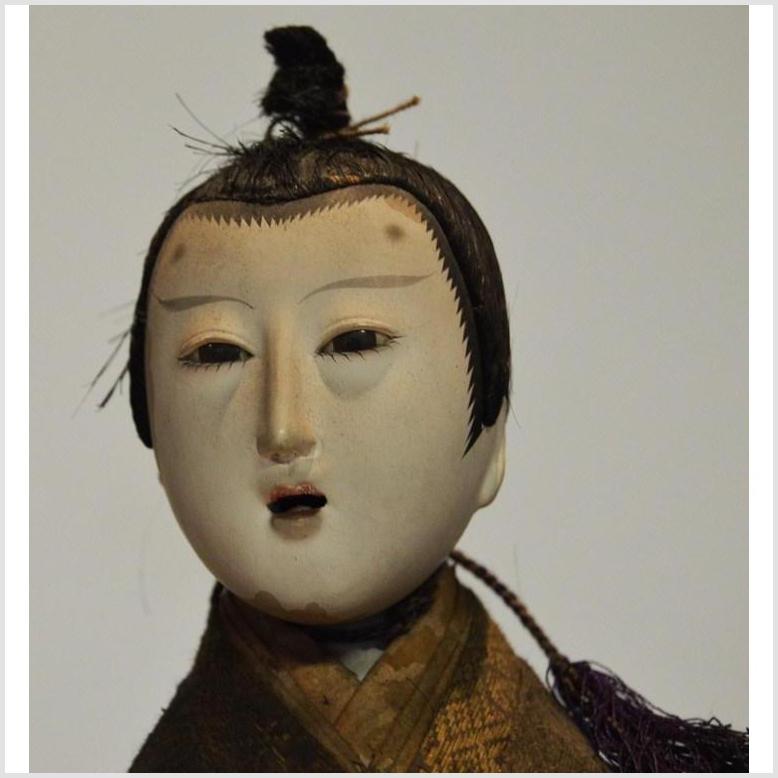 Meiji Samurai Doll / Emperor-8. Asian & Chinese Furniture, Art, Antiques, Vintage Home Décor for sale at FEA Home