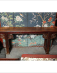Mid 19th Century Chinese Carved Elmwood Console Table with Original Finish-2. Asian & Chinese Furniture, Art, Antiques, Vintage Home Décor for sale at FEA Home