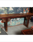 Mid 19th Century Chinese Carved Elmwood Console Table with Original Finish-3. Asian & Chinese Furniture, Art, Antiques, Vintage Home Décor for sale at FEA Home
