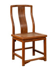 Ming Dynasty Style Natural Wood Wedding Side Chair with Woven Rattan Seat-1. Asian & Chinese Furniture, Art, Antiques, Vintage Home Décor for sale at FEA Home