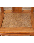 Ming Dynasty Style Natural Wood Wedding Side Chair with Woven Rattan Seat-6. Asian & Chinese Furniture, Art, Antiques, Vintage Home Décor for sale at FEA Home