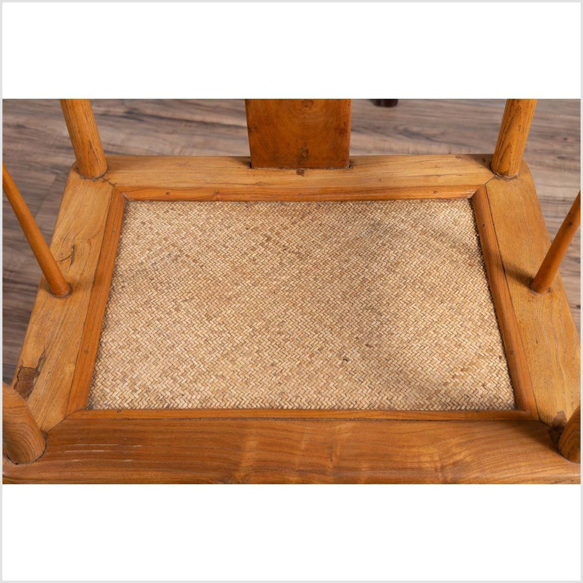 Ming Dynasty Style Wedding Armchairs with Curving Arms and Woven Rattan Seats-4. Asian & Chinese Furniture, Art, Antiques, Vintage Home Décor for sale at FEA Home
