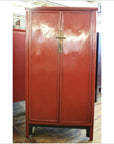 Ming Style Red Lacquer Apothecary Cabinet-1. Asian & Chinese Furniture, Art, Antiques, Vintage Home Décor for sale at FEA Home