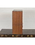 Miniature Japanese Taishō Period Zebra Wood Tansu Chest with Sliding Doors-11. Asian & Chinese Furniture, Art, Antiques, Vintage Home Décor for sale at FEA Home