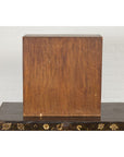 Miniature Japanese Taishō Period Zebra Wood Tansu Chest with Sliding Doors-12. Asian & Chinese Furniture, Art, Antiques, Vintage Home Décor for sale at FEA Home