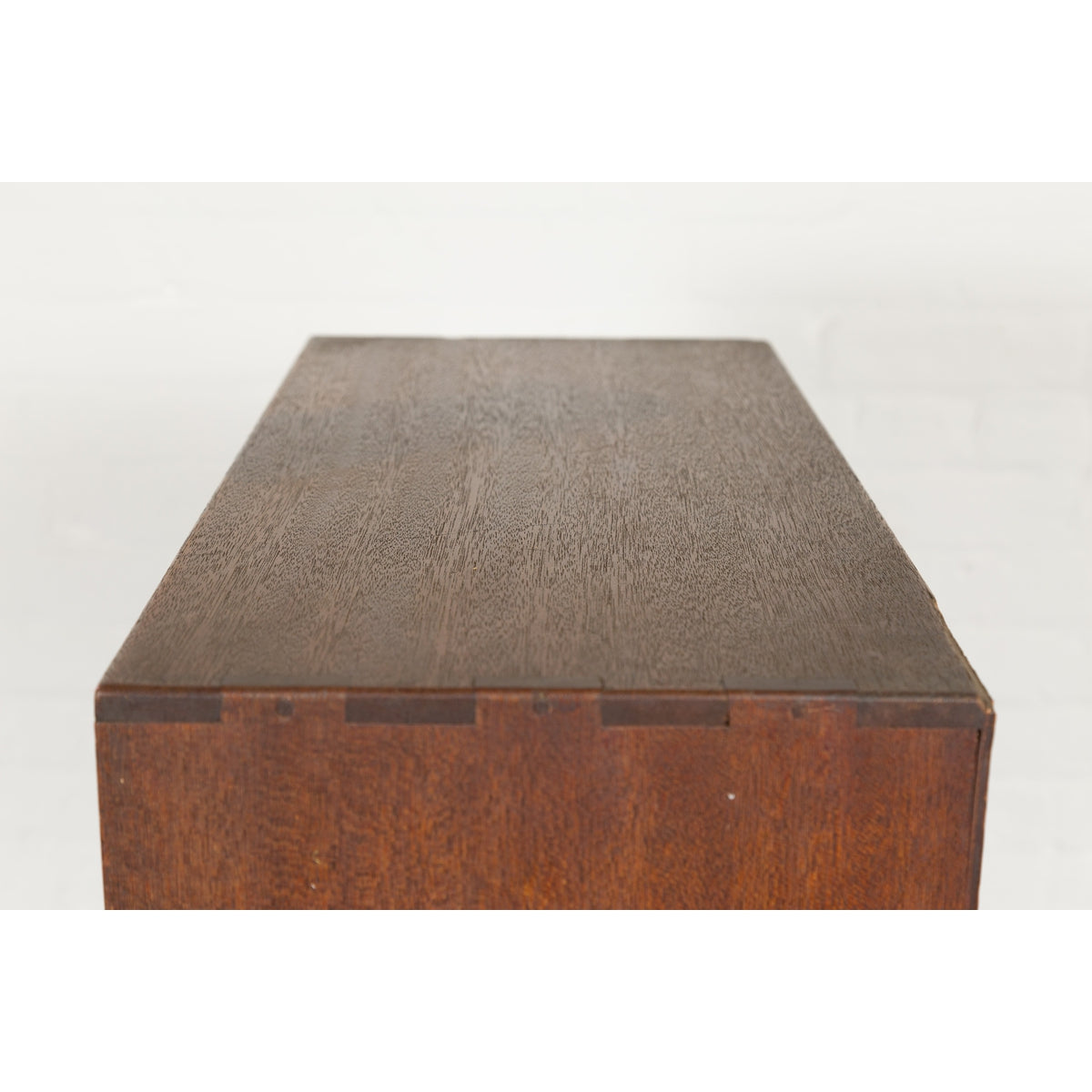 Miniature Japanese Taishō Period Zebra Wood Tansu Chest with Sliding Doors-14. Asian & Chinese Furniture, Art, Antiques, Vintage Home Décor for sale at FEA Home