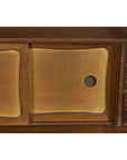 Miniature Japanese Taishō Period Zebra Wood Tansu Chest with Sliding Doors-9. Asian & Chinese Furniture, Art, Antiques, Vintage Home Décor for sale at FEA Home