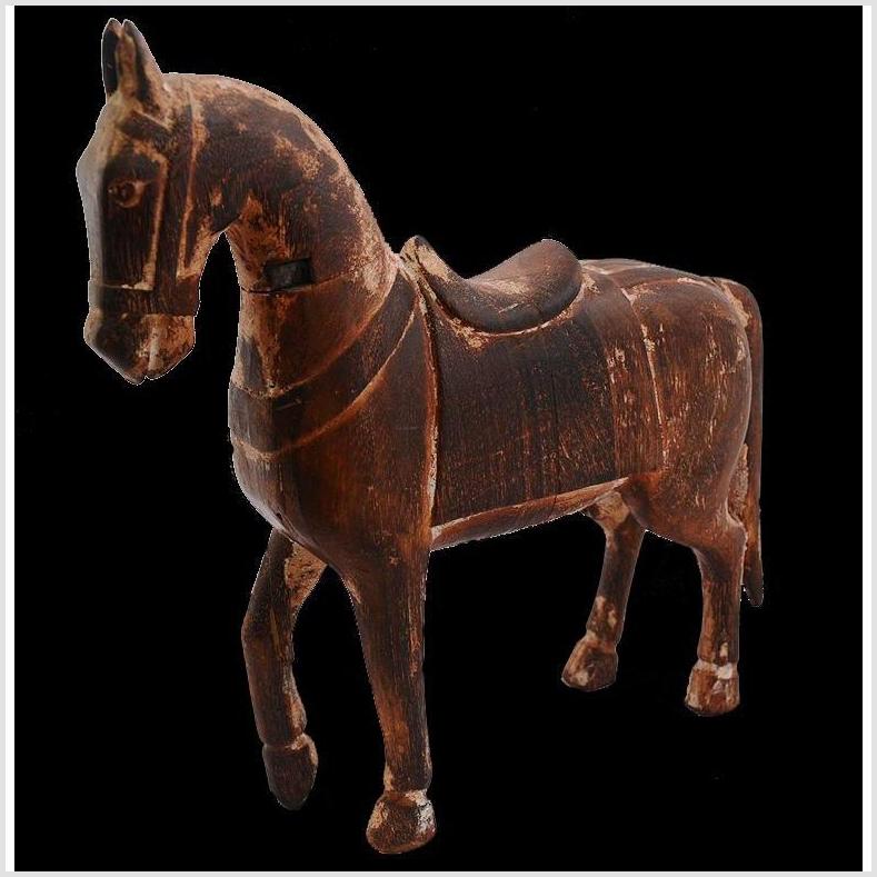 Mogul Style Wood Horse-3. Asian & Chinese Furniture, Art, Antiques, Vintage Home Décor for sale at FEA Home