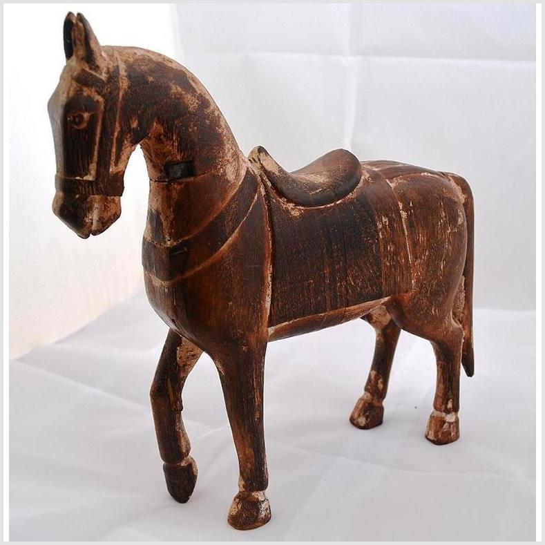 Mogul Style Wood Horse-4. Asian & Chinese Furniture, Art, Antiques, Vintage Home Décor for sale at FEA Home