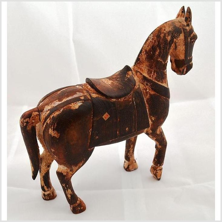 Mogul Style Wood Horse-5. Asian & Chinese Furniture, Art, Antiques, Vintage Home Décor for sale at FEA Home
