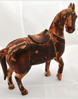 Mogul Style Wood Horse-5. Asian & Chinese Furniture, Art, Antiques, Vintage Home Décor for sale at FEA Home