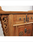 Natural Elmwood Altar Cabinet-4. Asian & Chinese Furniture, Art, Antiques, Vintage Home Décor for sale at FEA Home