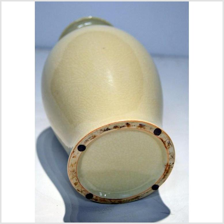 Off-White Crackle Porcelain Vase-4. Asian & Chinese Furniture, Art, Antiques, Vintage Home Décor for sale at FEA Home