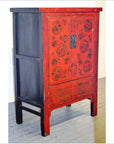 Original Decoration Antique Red Lacquer Cabinet-2. Asian & Chinese Furniture, Art, Antiques, Vintage Home Décor for sale at FEA Home