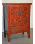 Original Decoration Antique Red Lacquer Cabinet-3. Asian & Chinese Furniture, Art, Antiques, Vintage Home Décor for sale at FEA Home