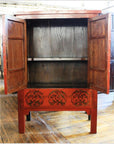 Original Red Lacquer Cabinet-2. Asian & Chinese Furniture, Art, Antiques, Vintage Home Décor for sale at FEA Home
