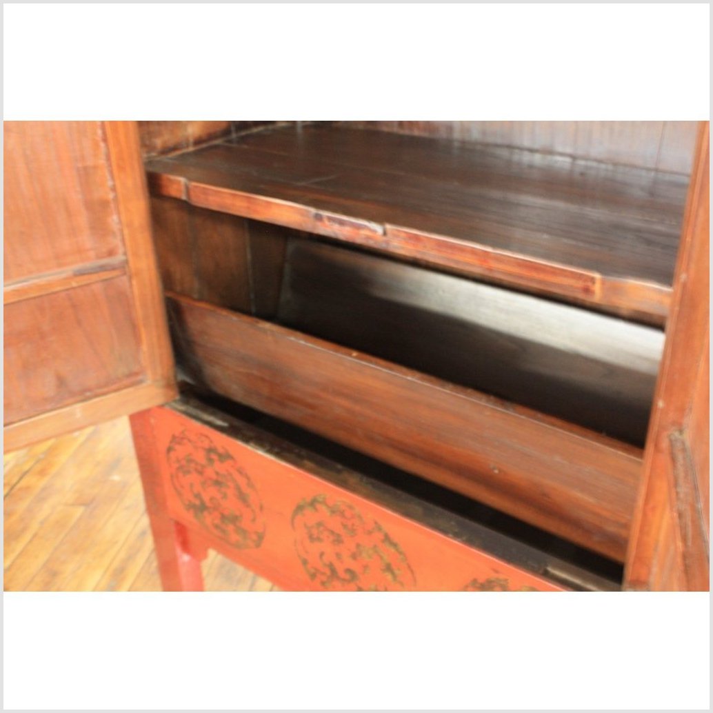 Original Red Lacquer Cabinet-3. Asian & Chinese Furniture, Art, Antiques, Vintage Home Décor for sale at FEA Home