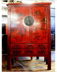 Original Red Lacquer Cabinet-1. Asian & Chinese Furniture, Art, Antiques, Vintage Home Décor for sale at FEA Home