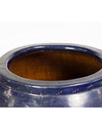 Oversized Vintage Thai Midnight Blue Glazed Water Vessel with Tapering Lines-5. Asian & Chinese Furniture, Art, Antiques, Vintage Home Décor for sale at FEA Home
