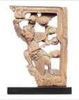Pair of 18th Century Chinese Hand-Carved Temple Corbels with Characters-3. Asian & Chinese Furniture, Art, Antiques, Vintage Home Décor for sale at FEA Home