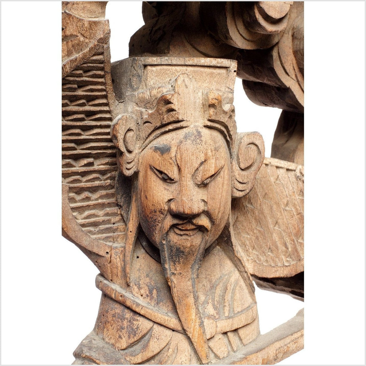 Pair of 18th Century Chinese Hand-Carved Temple Corbels with Characters-6. Asian & Chinese Furniture, Art, Antiques, Vintage Home Décor for sale at FEA Home