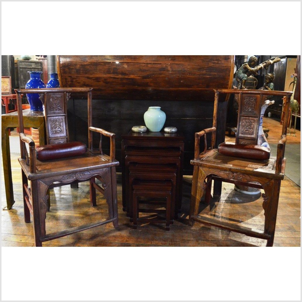 Pair of Antique Chinese Arm Chairs-2. Asian & Chinese Furniture, Art, Antiques, Vintage Home Décor for sale at FEA Home