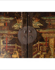 Pair of Antique Chinese Display Cabinets with Hand Painted Chinoiserie Motifs-14. Asian & Chinese Furniture, Art, Antiques, Vintage Home Décor for sale at FEA Home