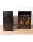 Pair of Antique Chinese Display Cabinets with Hand Painted Chinoiserie Motifs-16. Asian & Chinese Furniture, Art, Antiques, Vintage Home Décor for sale at FEA Home